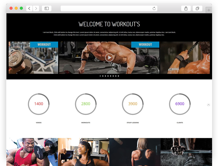 Fitness Layout